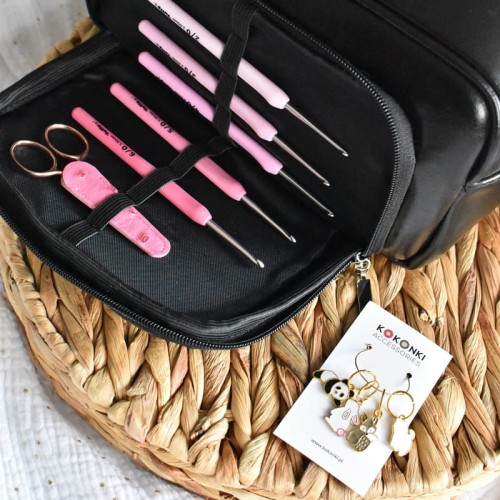 Organizer / KOKONKI Accessories / skóra / czerń