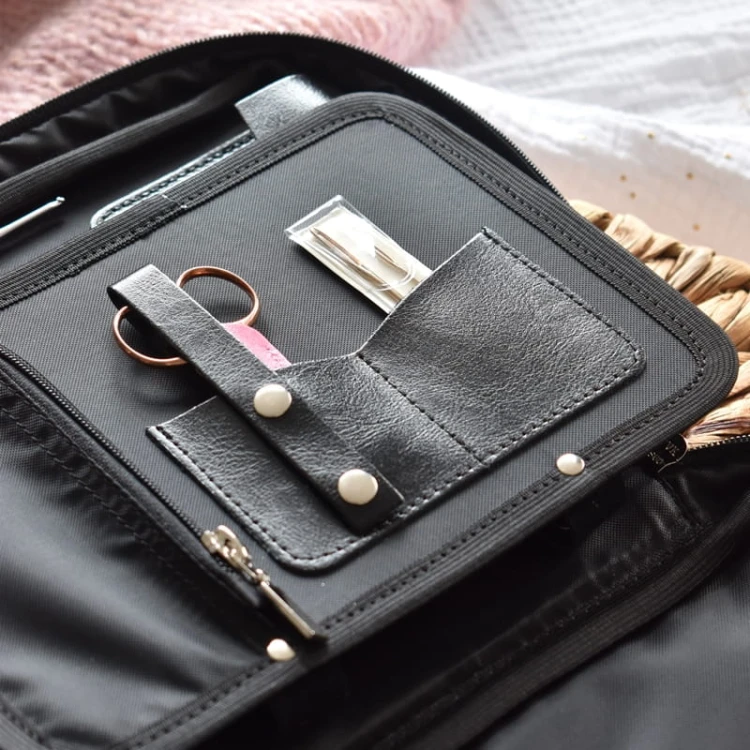 Etui na szydełka / KOKONKI Accessories / skóra / czerń