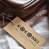 Etui na szydełka / KOKONKI Accessories / skóra / karmel