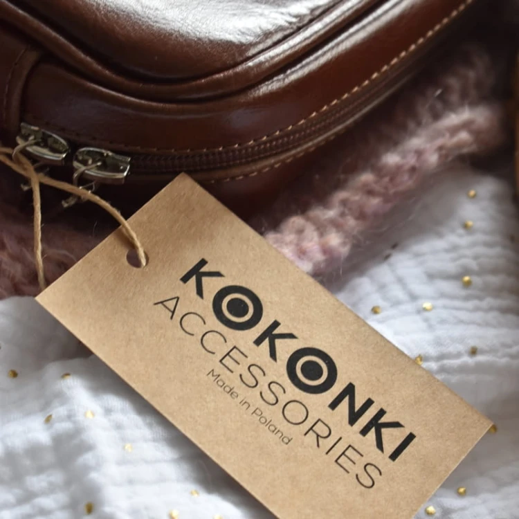 Etui na szydełka / KOKONKI Accessories / skóra / karmel