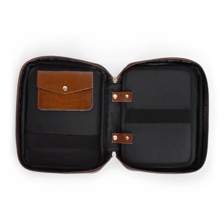 Etui na szydełka / KOKONKI Accessories / skóra / karmel