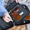 Etui na szydełka / KOKONKI Accessories / skóra / karmel