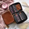 Etui na szydełka / KOKONKI Accessories / skóra / karmel