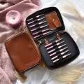 Etui na szydełka / KOKONKI Accessories / skóra / karmel