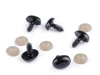 Nos plastikowy / oczy do maskotek / 11 x 15 mm / czerń / 5 szt / 780847