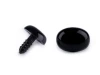 Nos plastikowy / oczy do maskotek / 11 x 15 mm / czerń / 5 szt / 780847
