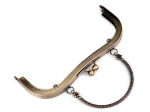 Bigle do torebki/portfela 19.5x13 cm / stary mosiądz / 1 szt.