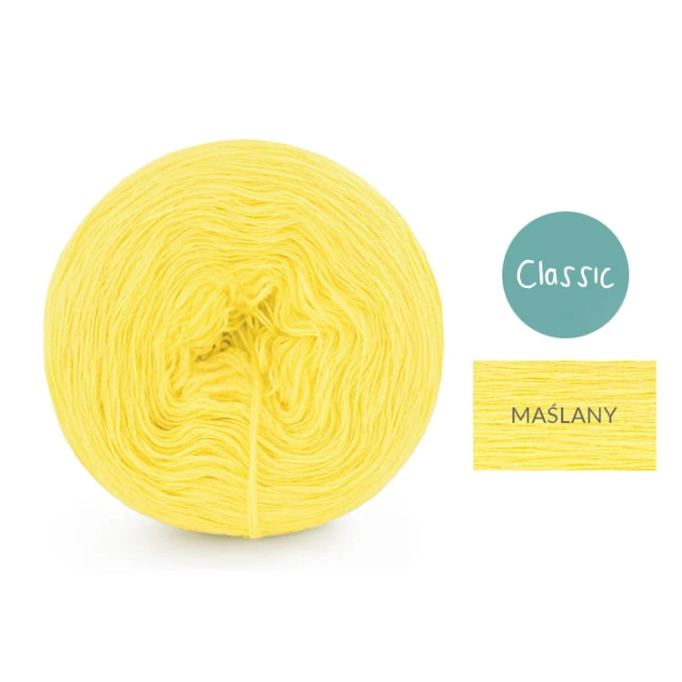 KOKONEK Classic Mono jeden kolor - maślany / 250m