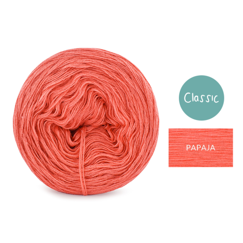 KOKONEK Classic Mono jeden kolor - papaja / 250m