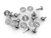 Pukiel kaletniczy / nóżki do torebki / 10x30 mm / nikiel / 10 szt / 630501
