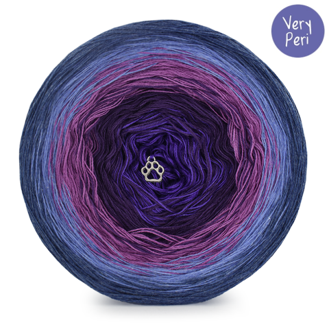 KOKONEK Classic B095 Very Peri - Indygo melanż/jeans melanż/jasny fiolet/fiolet/ultra fiolet