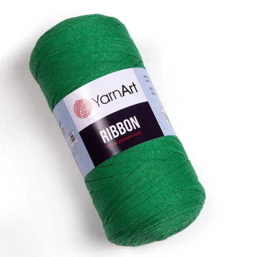 Sznurek / włóczka tasiemkowa YarnArt Ribbon 759 / absynt