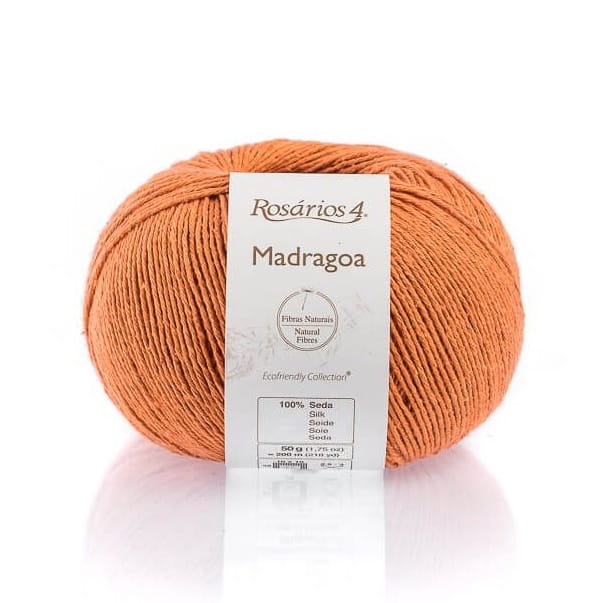 Włóczka Rosarios 4 Madragoa 09 / Laranja / pomarańczowy / 50g