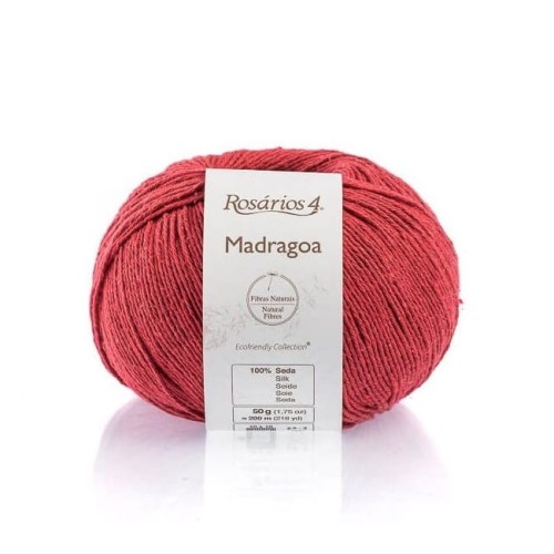 Włóczka Rosarios 4 Madragoa 11 / Morango / truskawka / 50g