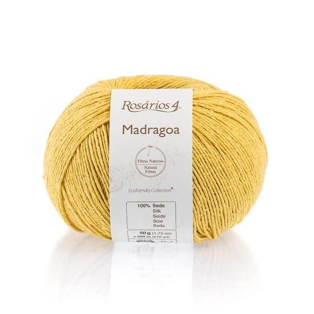 Włóczka Rosarios 4 Madragoa 21/ Amarelo/ żółty / 50g