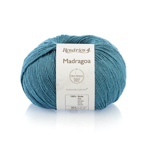 Włóczka Rosarios 4 Madragoa 29/  Azul Petroleo/ niebieski petrol/ 50g