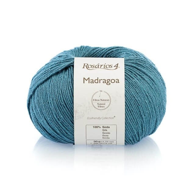 Włóczka Rosarios 4 Madragoa 29/  Azul Petroleo/ niebieski petrol/ 50g