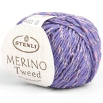 Włóczka Stenli Merino Tweed 44022 / lawenda