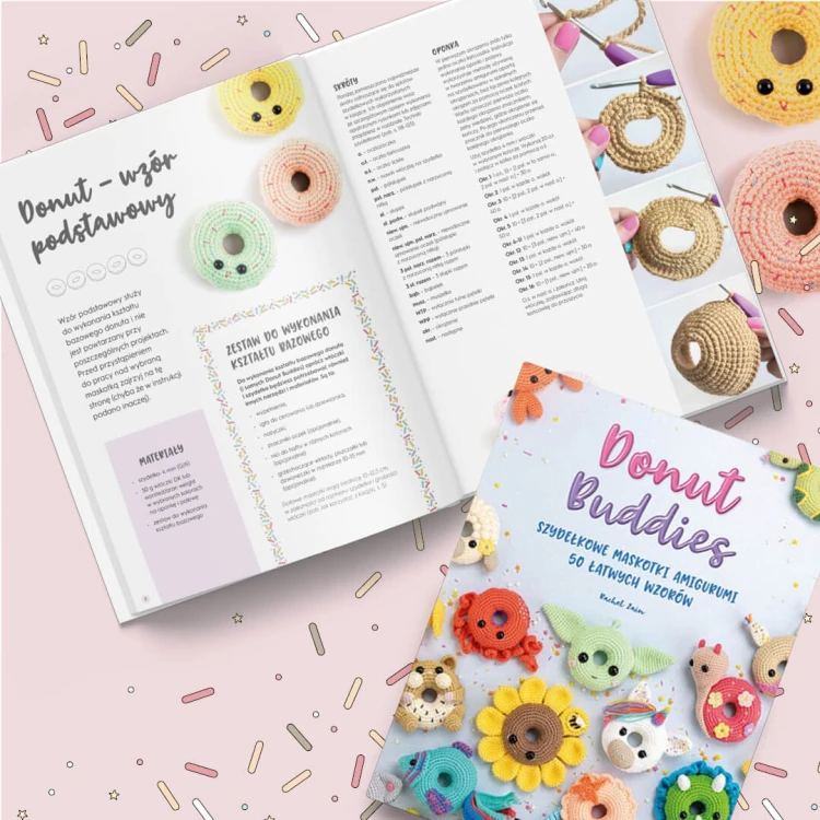Książka Donut Buddies. Szydełkowe maskotki amigurumi. 50 łatwych wzorów - w języku polskim
