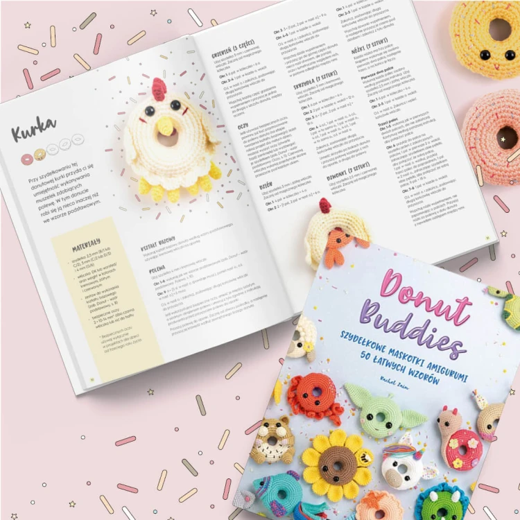 Książka Donut Buddies. Szydełkowe maskotki amigurumi. 50 łatwych wzorów - w języku polskim
