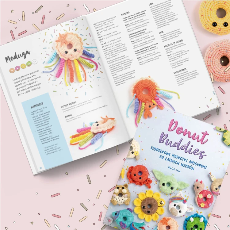 Książka Donut Buddies. Szydełkowe maskotki amigurumi. 50 łatwych wzorów - w języku polskim