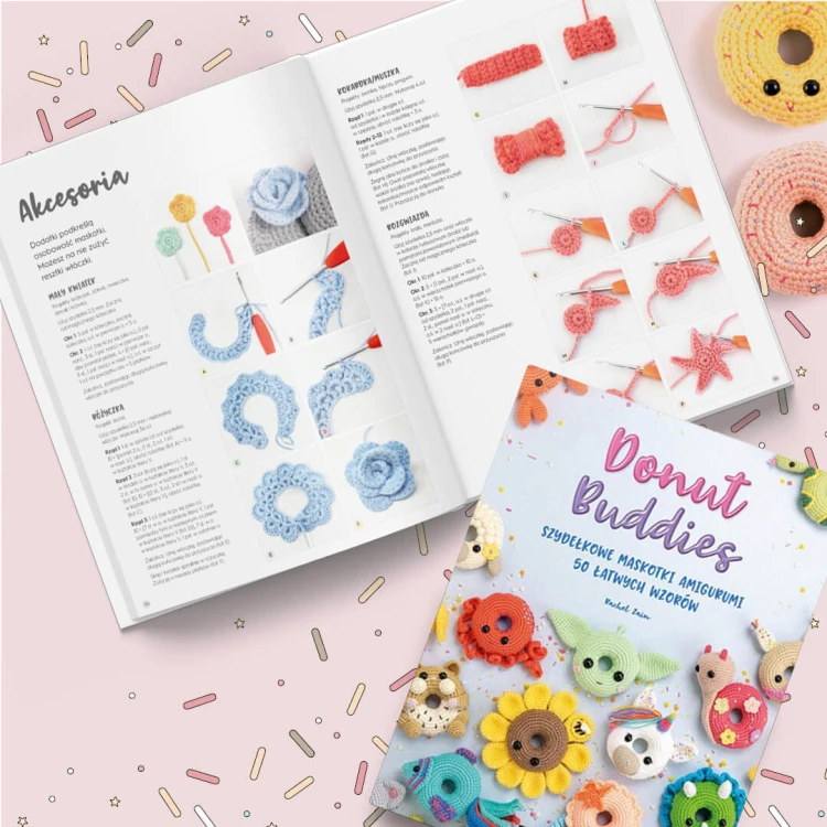Książka Donut Buddies. Szydełkowe maskotki amigurumi. 50 łatwych wzorów - w języku polskim