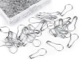 Znaczniki oczek w plastikowym pudełku / agrafka / nikiel / opak. 150 szt.
