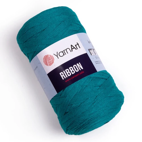 Sznurek / włóczka tasiemkowa YarnArt Ribbon 789 / petrol