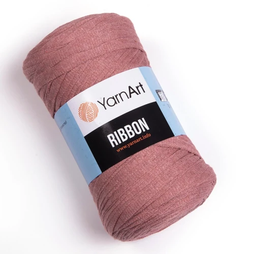Sznurek / włóczka tasiemkowa YarnArt Ribbon / brudny róż