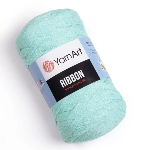 Sznurek / włóczka tasiemkowa YarnArt Ribbon 775 / mięta