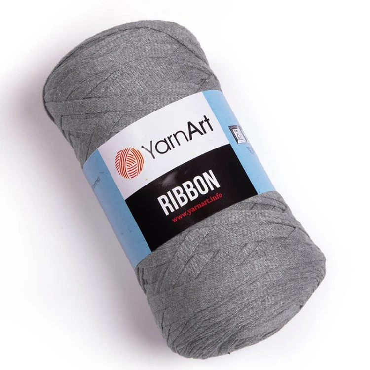 Sznurek / włóczka tasiemkowa YarnArt Ribbon 774 / szarobrązowy