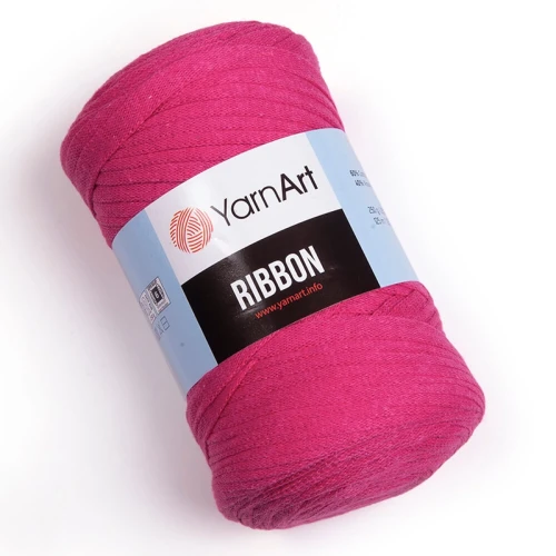 Sznurek / włóczka tasiemkowa YarnArt Ribbon 771 / fuksja