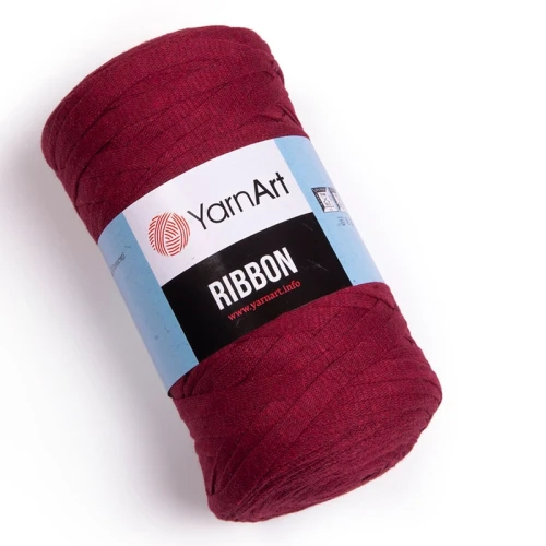 Sznurek / włóczka tasiemkowa YarnArt Ribbon 781 / wiśnia