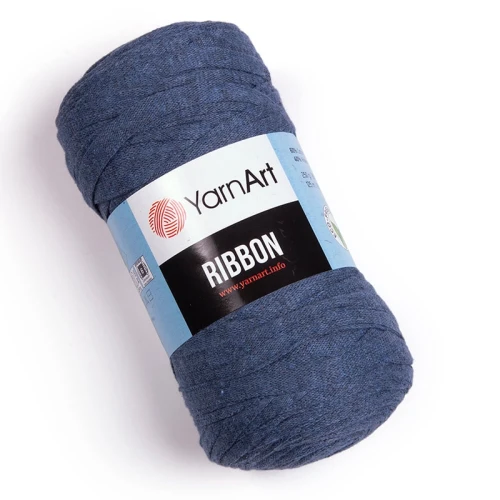 Sznurek / włóczka tasiemkowa YarnArt Ribbon 761 / indygo