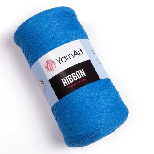 Sznurek / włóczka tasiemkowa YarnArt Ribbon 786 / niebieski