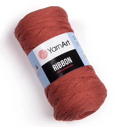 Sznurek / włóczka tasiemkowa YarnArt Ribbon 785 / rdza