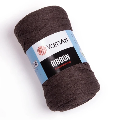 Sznurek / włóczka tasiemkowa YarnArt Ribbon 769 / ciemny brąz