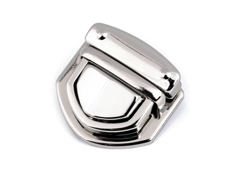 Zapięcie do torebki / nikiel / 30x33 mm / 630492
