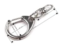 Karabińczyk metalowy / nikiel / 18x40 mm / 10 szt.