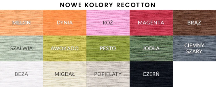 PALETA RECOTTON NOWE KOLORY