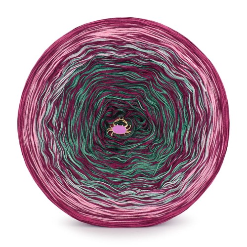KOKONEK Kish Rare Classic R110 - Piwonia/róż/patyna/morski/ciemny szmaragd + 2 nitki jeżyna