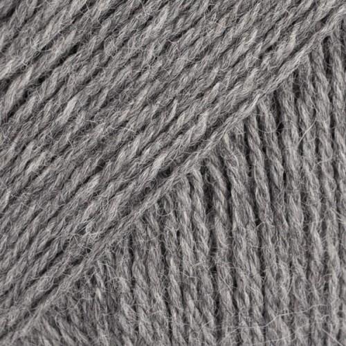 Włóczka Drops Flora 04 / średni szary / mix