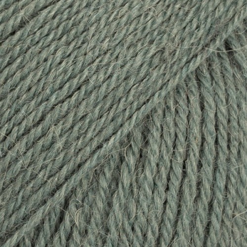 Włóczka Drops Flora 23 / zamglony las / uni colour