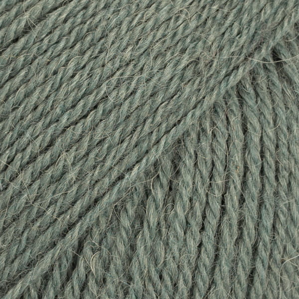 Włóczka Drops Flora 23 / zamglony las / uni colour