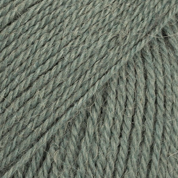 Włóczka Drops Flora 23 / zamglony las / uni colour