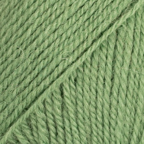 Włóczka Drops Flora 15 / zielony / uni colour