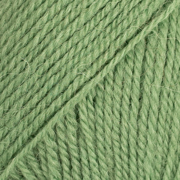 Włóczka Drops Flora 15 / zielony / uni colour
