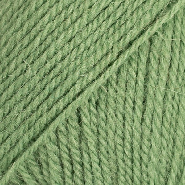 Włóczka Drops Flora 15 / zielony / uni colour