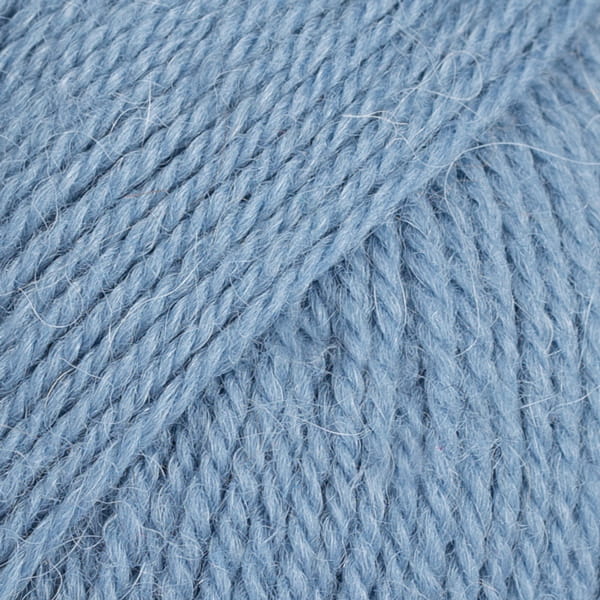 Włóczka Drops Flora 13 / jasny dżins / uni colour