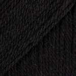 Włóczka Drops Flora 06 / czarny / uni colour